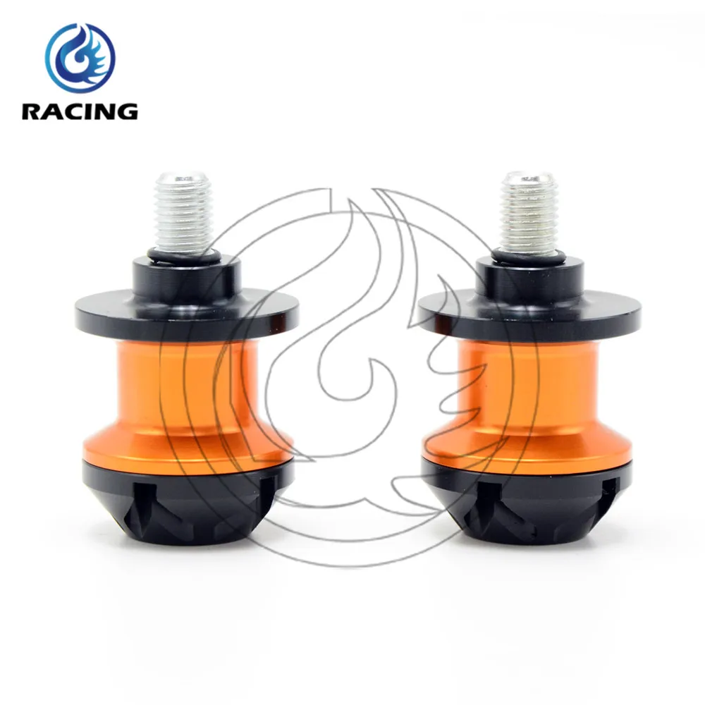 

CNC Billet Aluminum Motorcycle Swingarm Spools slider orange stand screws For KAWASAKI Z800 2012-2014