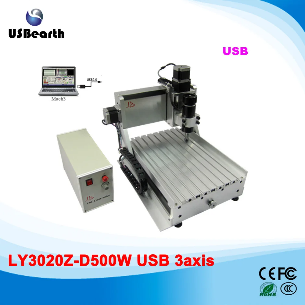 LY ЧПУ 3020Z D500W USB 3 оси мини cnc фрезерный станок с портом usb|Фрезы по дереву| |