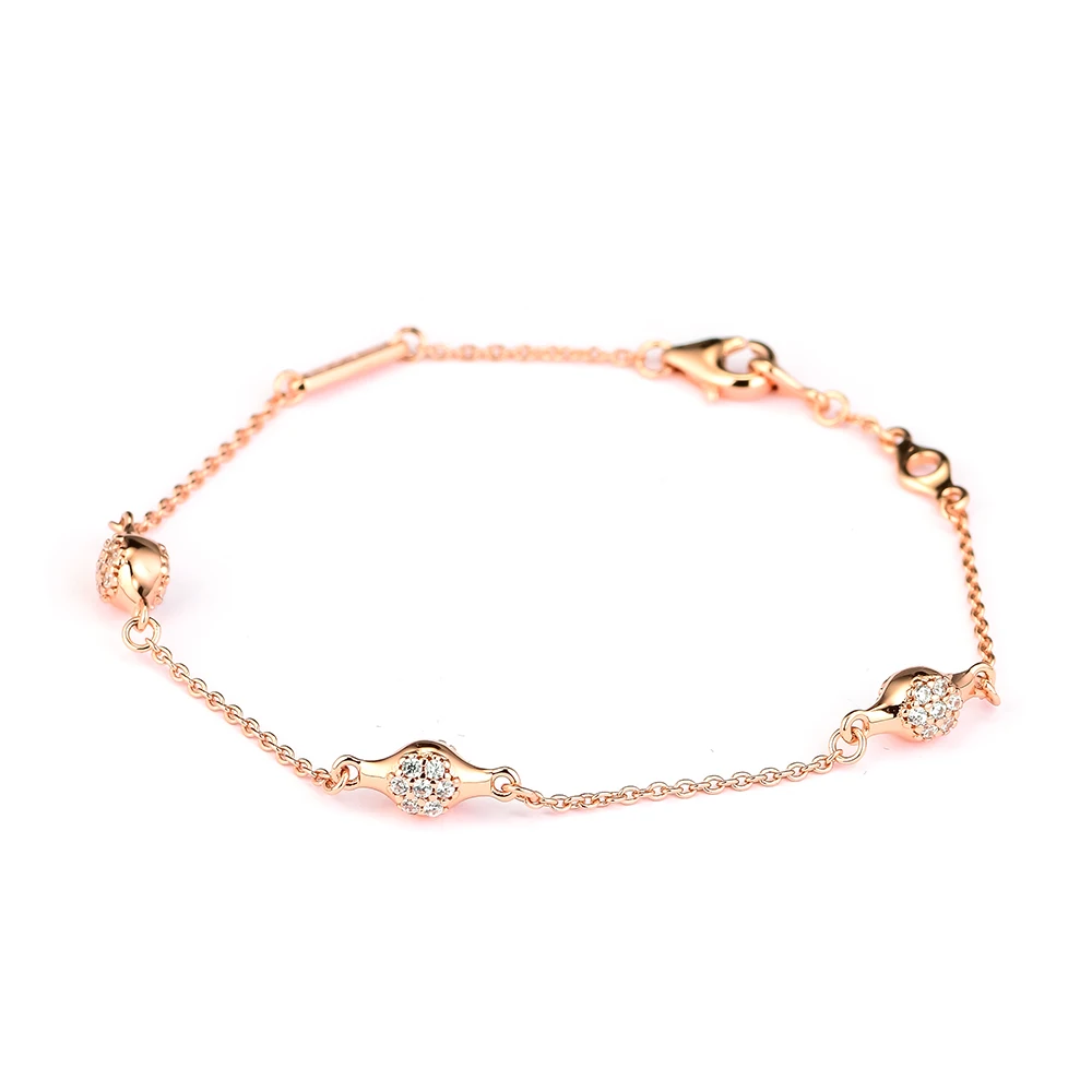 

CKK Bracelets Real 925 Sterling Silver Jewelry Modern Love Pods Rose Bracelets for Women DIY Charms Jewelry Party Birthday Gift