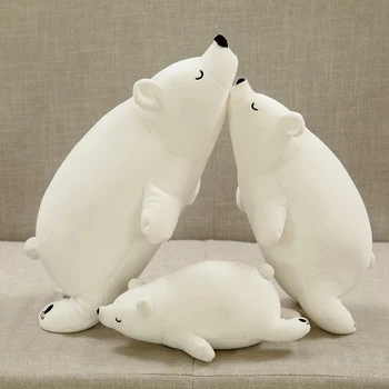 

1PC 40/50/70cm Polar Bear Plush Toy Stuffed White Bear Plush Foam Partical Doll For Kids & Girls Soft Toys With Bamboo Charcoal