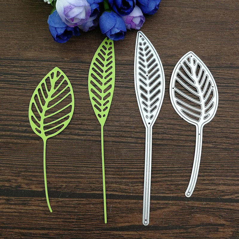 

2Pcs new leaves Metal Dies Scrapbooking Metal Cutting Dies Craft Stamps die Cut Embossing Card Make Stencil Frame