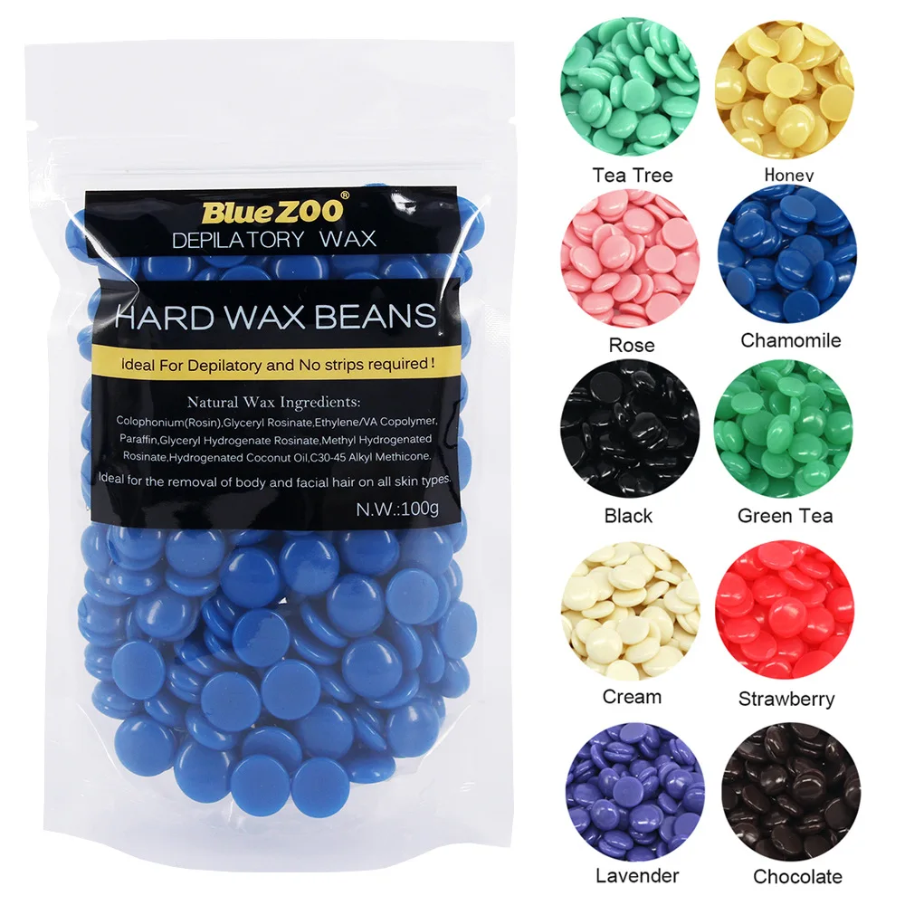 100g lavender scent purple solid wax depilation Paperless hair removal