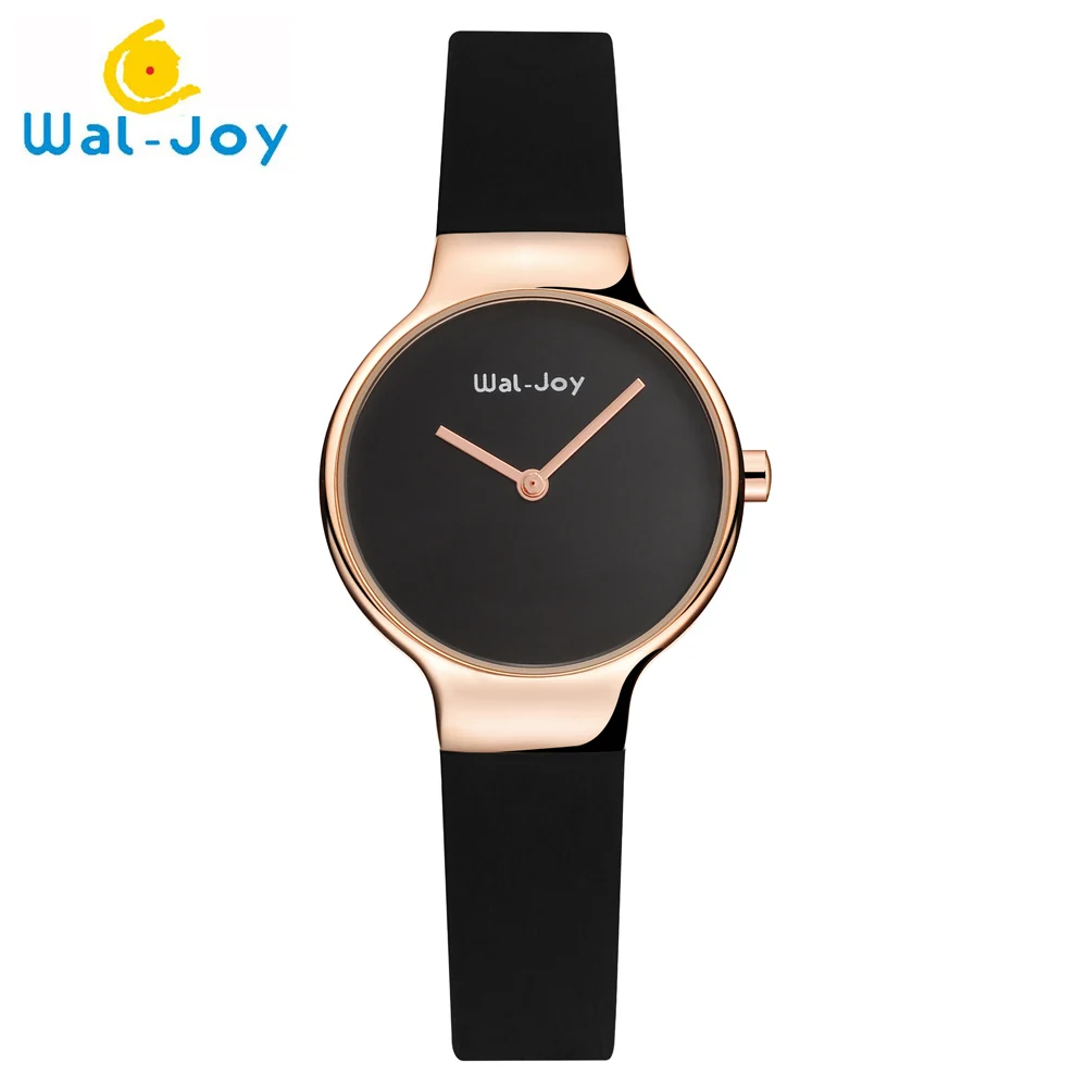 Новинка, модные брендовые женские кварцевые часы Wal-Joy, женские водонепроницаемые наручные часы со съемным силиконовым ремешком, подарок для девушек - Цвет: All Black