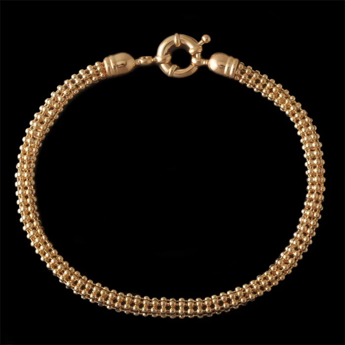 MxGxFam Золото Цвет бусины браслет для мужчин ювелирные изделия не кожа аллергия