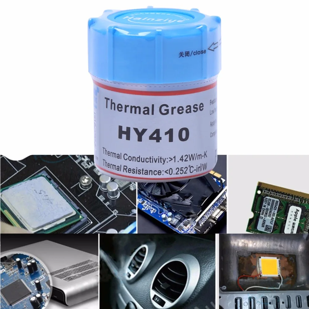 

10g HY410-CN10 Thermal Grease CPU Chipset Cooling Compound Silicone Paste 1.42W