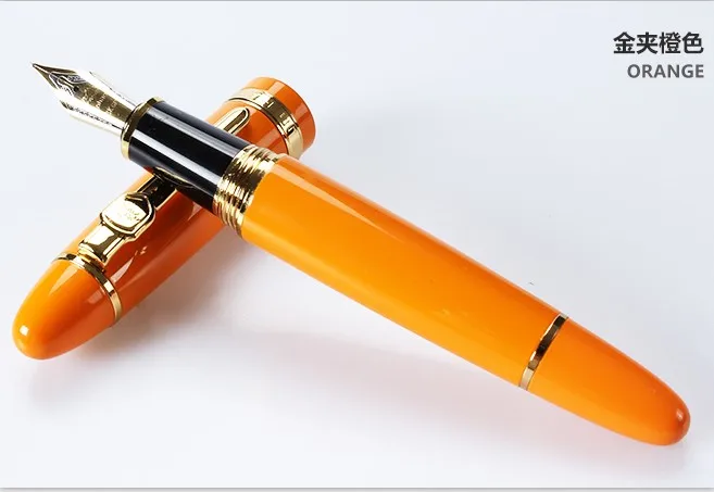 Jinhao 159 металлическая ручка для авторучки чернильные ручки для каллиграфии деловая ручка для письма офисные школьные принадлежности с подарочным мешочком - Цвет: J