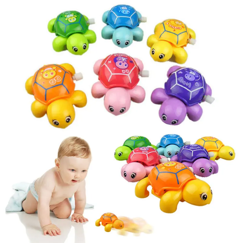 Baby Infant Tortoise Clockwork Toys Crawling Classic Kids Gift Funny