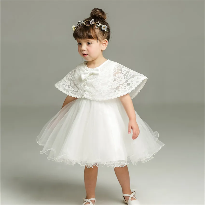 HAPPYPLUS/кружевное платье для маленьких девочек; вечерние и свадебные платья для крещения; Одежда для новорожденных; летние платья для дня рождения для девочек 1 года