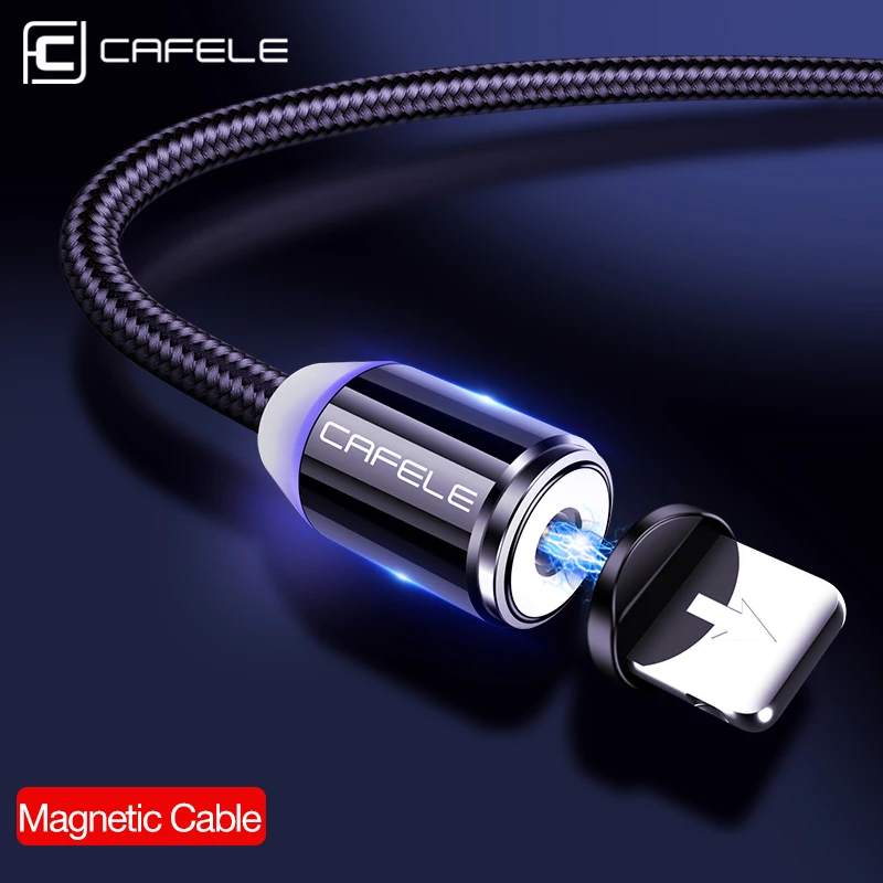 Koop CAFELE LED Magnetische Usb kabel Magneet Plug USB Type C Micro USB IOS Plug voor iPhone Xs Xr X 8 7 6 Plus 5 SE huawei xiaomi samsung