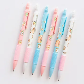 

4 pcs/1 lot Kawaii Mission family Mechanical Pencils School Office Supply Student Stationery Kids Gift Automatic Pencil