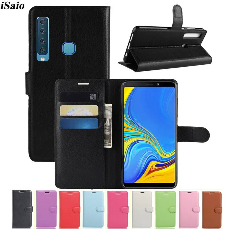 Чехол бумажник для Samsung Galaxy A9 2018 кожаный чехол книжка A 9 SM A920 телефона с диагональю