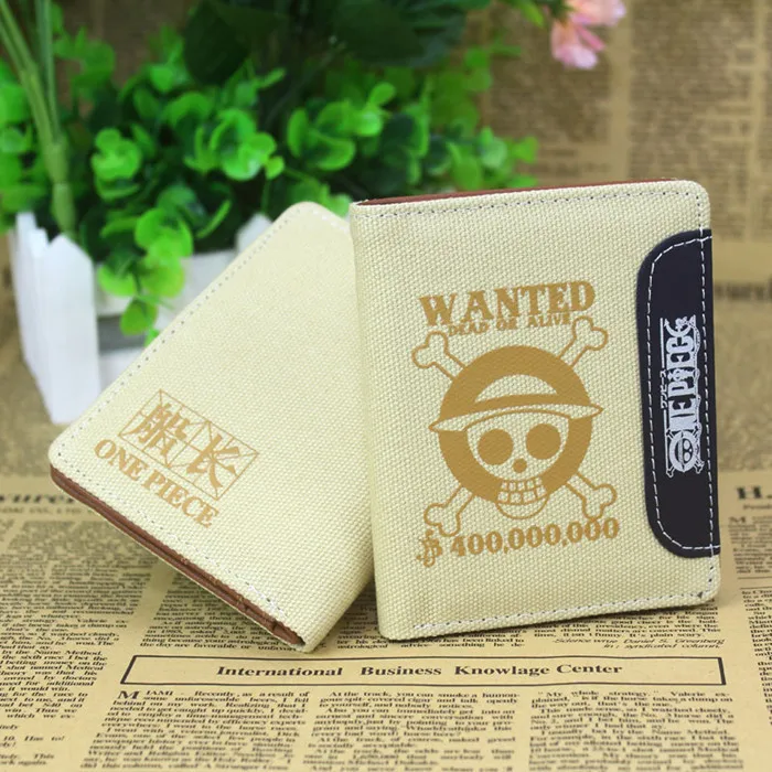 

Anime One Piece Cosplay Cartoon wallets men and women canvas wallet student children birthday gift