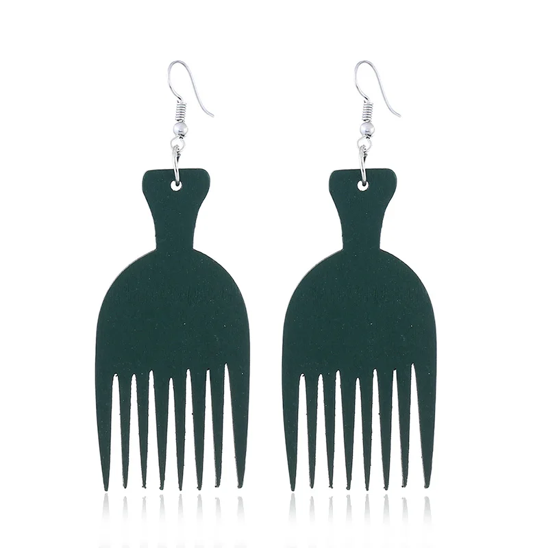 

LZHLQ 5 Colors Wooden Earrings Female Gift Women Jewelry