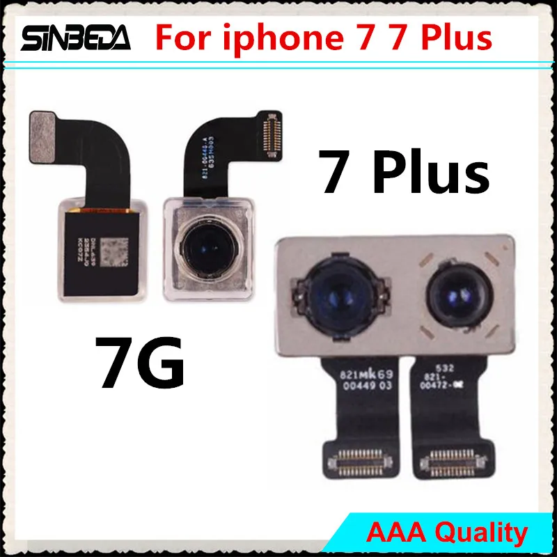 Sinbeda гарантия задняя камера для iPhone 7G 7 Plus и большая с датчик модуля вспышки гибкий