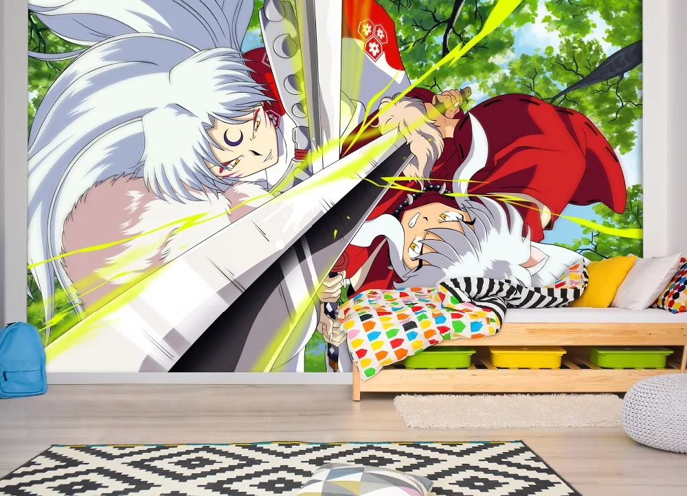 [Самоклеющиеся] 3D Inuyasha детская комната 88 Япония Аниме настенная бумага печать