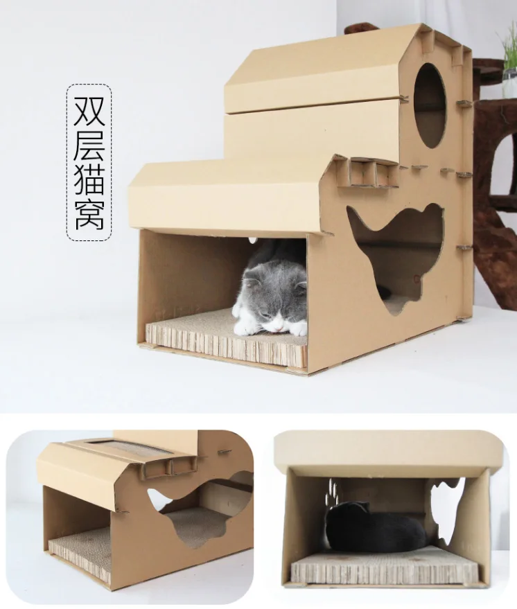 Гофрированная бумажная Когтеточка для кошек, товары для животных, мебель для кошек, игровая полка для дома, питомник