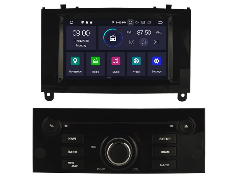 Android 9 0 PX30 автомобильный dvd плеер для PEUGEOT 407 черный F ram E Стерео gps головное