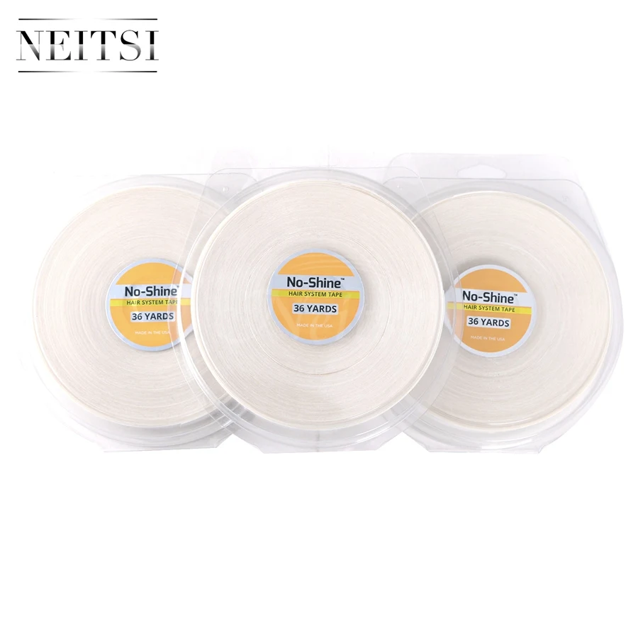 

Neitsi 3PCS 0.75inch 36YDS NO-SHINE BONDING Hair System US Walker Tape Roll Double Sided Tape For Skin Weft Hair Extensions