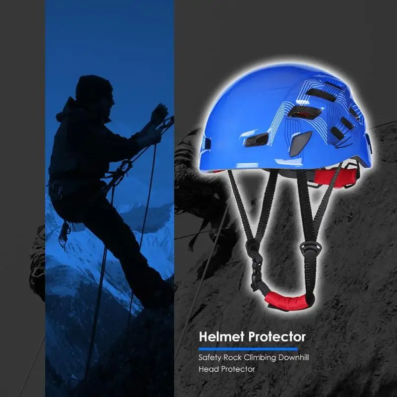 

Professional Mountaineer Helmet Outdoor Rock Climbing Helmet Mountain Rescue Camping Safety Protector for aerial work