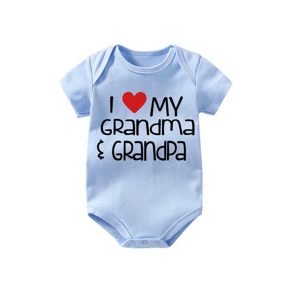 Culbutomind я со словами "Love grandma" и дедушка детское боди Милая одежда для маленьких