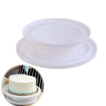 28 см пластиковый поворотный стол для торта 360 Вращающийся для украшения торта противоскользящие круглые противни для тортов поворотный стол для торта BK018