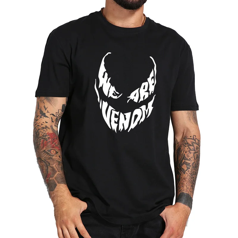 

We Are Venom T Shirt Superhero Cool Anime Camiseta Homme 100% Cotton Originality Comic T-shirt Drop Ship