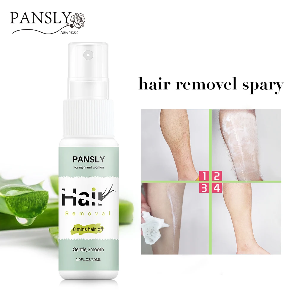 Pansly травяное средство для удаления волос Спрей восстанавливающий, увлажняющий, гладкий ингибитор для удаления тела спрей для личных частей ног волосы для лица