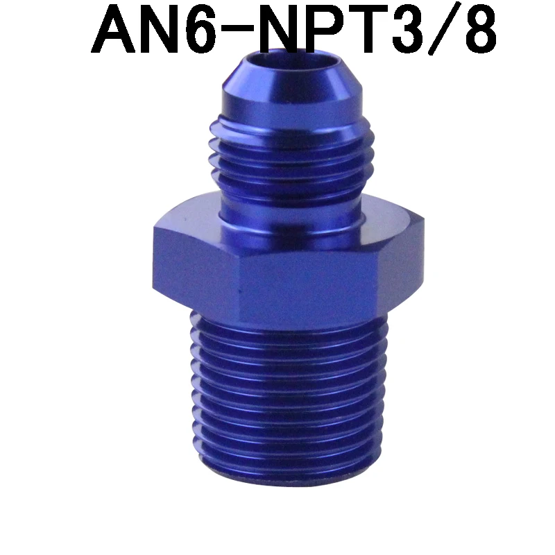 Штыревой AN6 до 1/2 NPT 1/4 NPT 3/8NPT M10* 1,5 M20* 1,5 прямой адаптер, фитинг для автоматического шланга, фитинг для мужского масляного охладителя - Цвет: SL816-06-06-011