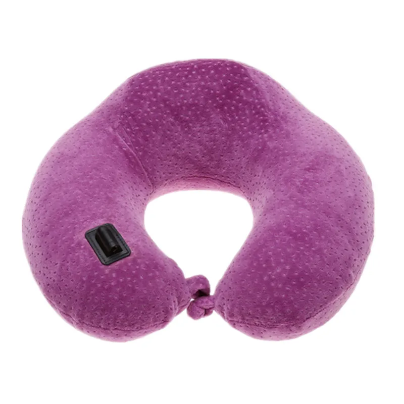 AI Grass Electric Heating Memory Foam U shaped Pillow Relieve Neck