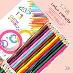 12 шт./лот цветной карандаш дети эскиз картин карандаш Южная Корея оптовая продажа канцелярские подарки для детей цветные карандаши