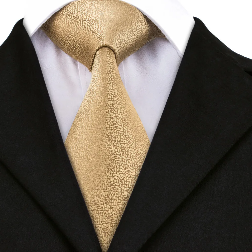 

Goldenrod Novelty Ties Jacquard Woven Silk Tie For Men gravata Formal Business Wedding Party 8.5CM width A-532