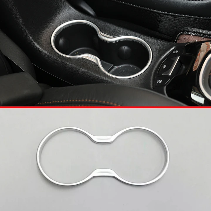 ABS Pearl Chrome Inside Interior Cup Holder Cover Trim For Jeep Compass