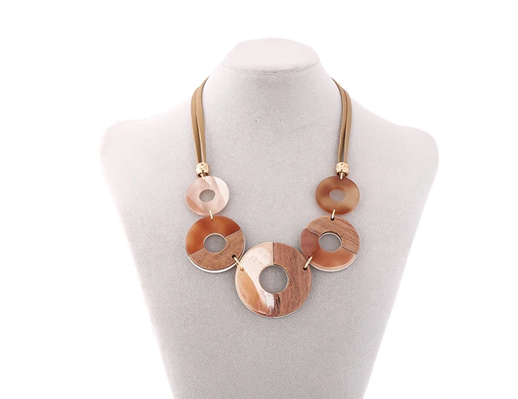 Ограниченное предложение новое женское длинное ожерелье-колье Collares преувеличенное модное акриловое ожерелье материал для элегантного дизайна ювелирных изделий
