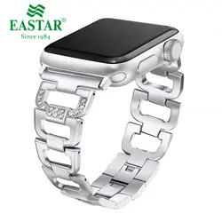 Eastar женские часы ремешок для Apple Watch полосы 38mm42mm 40mm44mm Алмазная Алюминевая сплав ремешок для iwatch серии 4 3 2 1 браслет