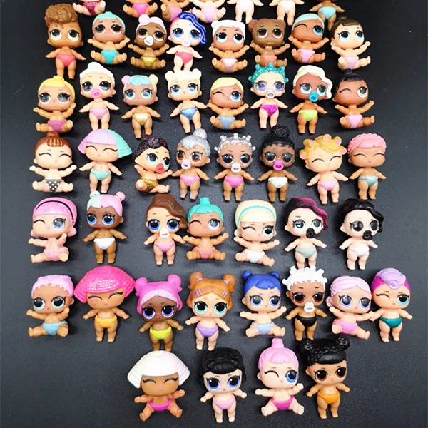 

5-50 Pcs/lot Lovely 4cm Mini Cute Dolls Girl Sisters Baby Doll Action Figure Toy Kid Birthday Christmas Gift Randomly Send