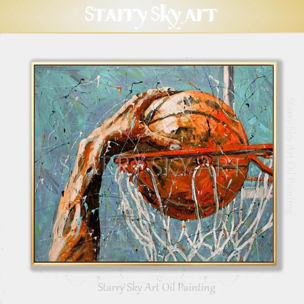 Художественная ручная роспись стены Искусство Slam dunk Oi Картина на холсте поп