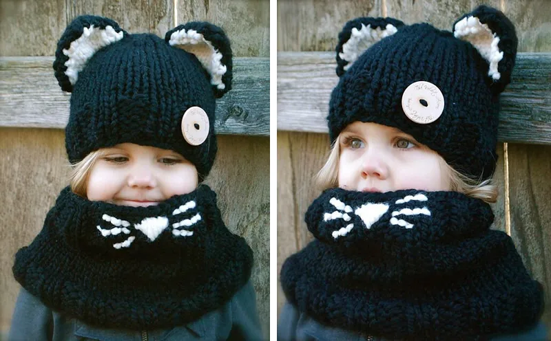 panda knit hat