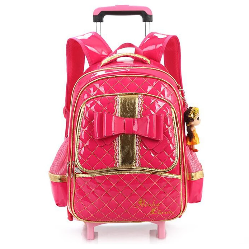 Buy 2016 Pink Bow Trolley School Bags for Kids High