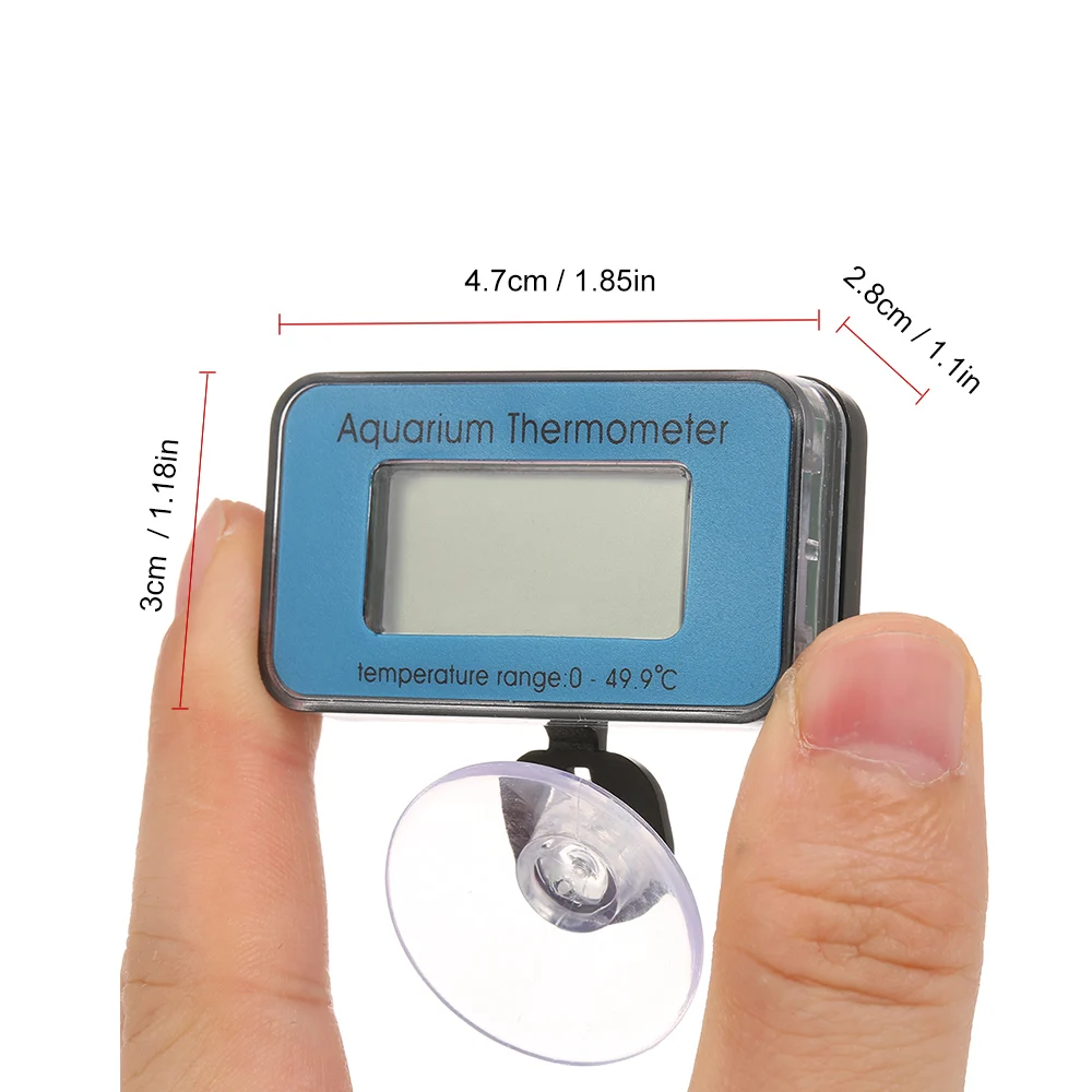 Мини погружной воды Temperaturer термометр-50~+ 70 водостойкий ЖК-цифровой Fish Tank аквариумный термометр с присоской