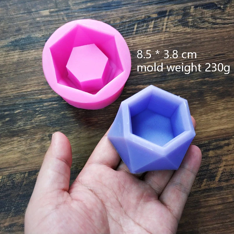 Бетон силиконовая форма для цемента горшок геометрический дизайн суккуленты в горшках подсвечник коробка для хранения подсвечник плесень