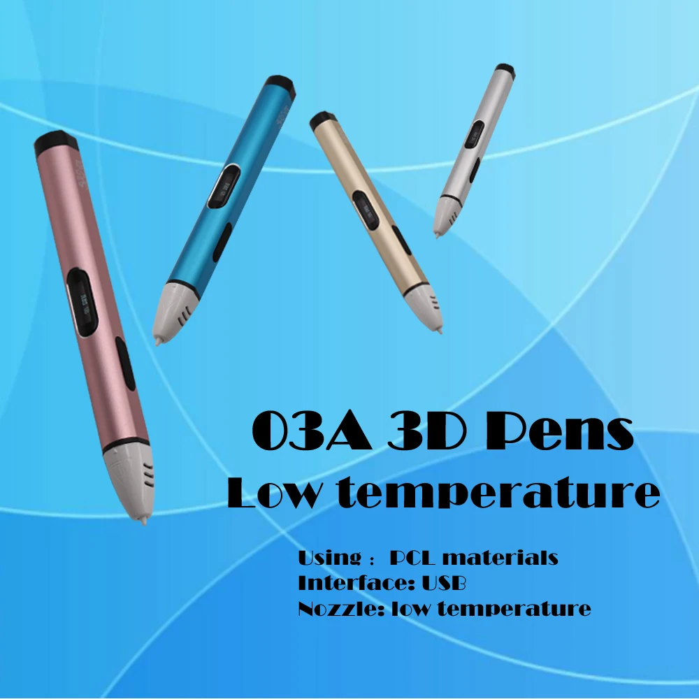 LIHUACHEN USB 3D Ручка детская ручка для рисования подарок на день рождения ребенка использование PCL нити лучшая 3d Ручка для принтера
