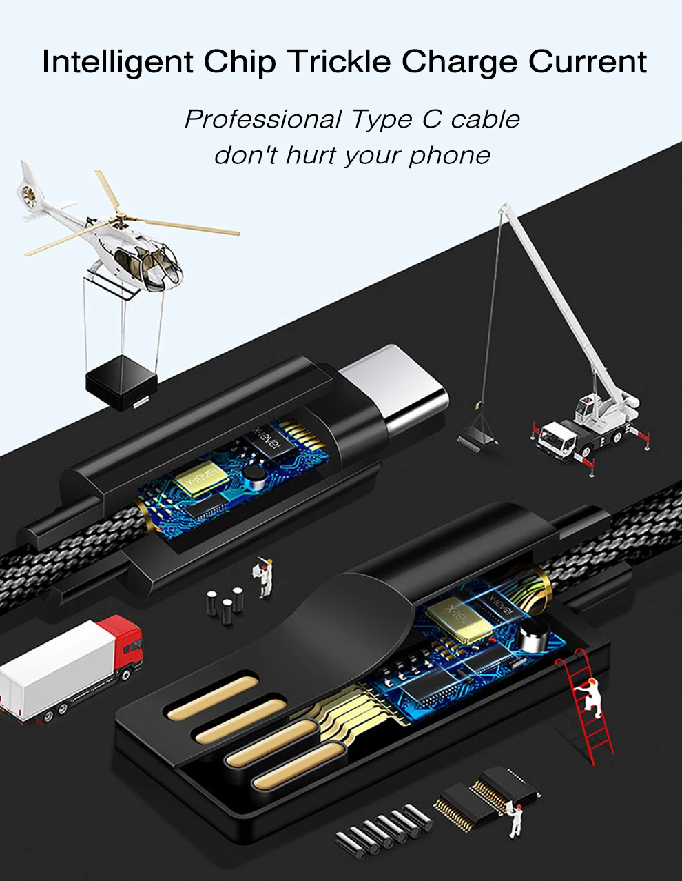 Usb type C кабель для быстрой зарядки type-C Быстрая зарядка портативный кабель короткий мини для samsung S9 Xiaomi Redmi Note 7 Pro huawei P30