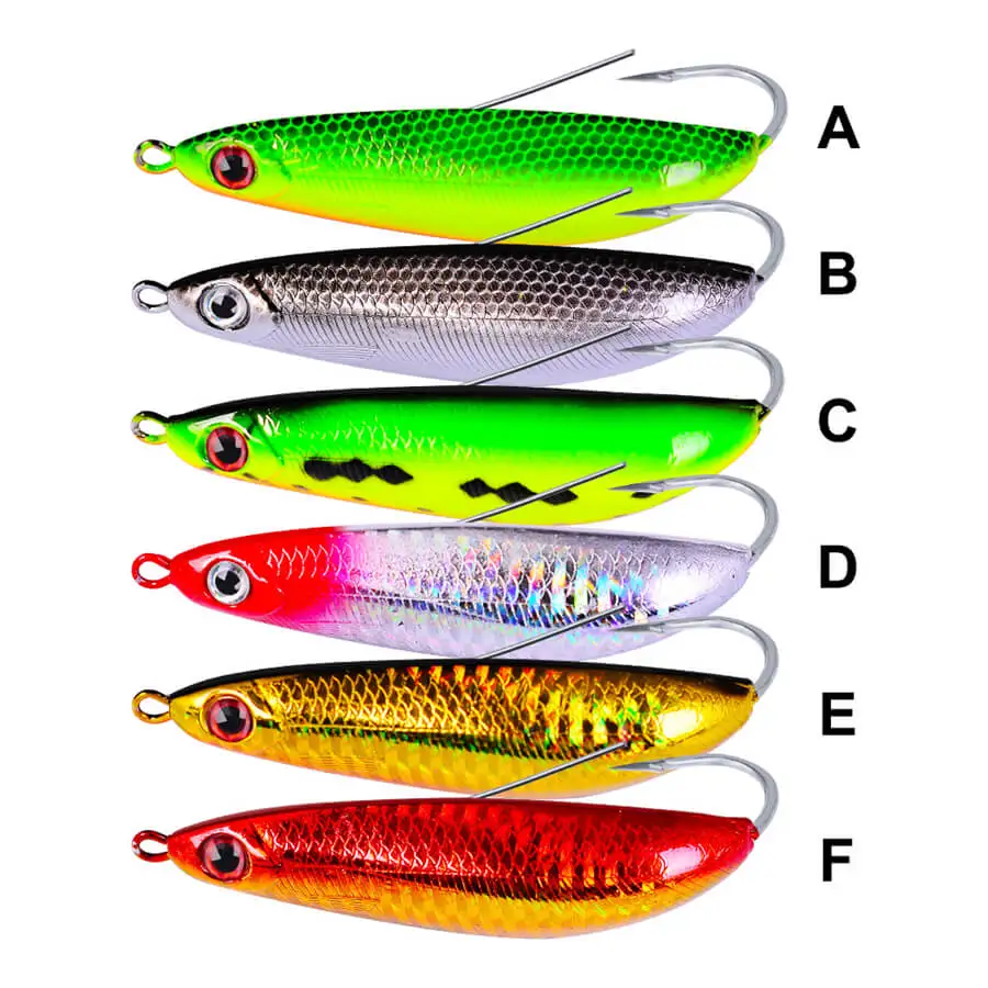 

6pcs 9cm/20g 3D Eyes Fishing Lure Bass Bait Spinner Sinking Pencil Artificial Plastic Crankbait Barbed Hook Saltwater Freshwater