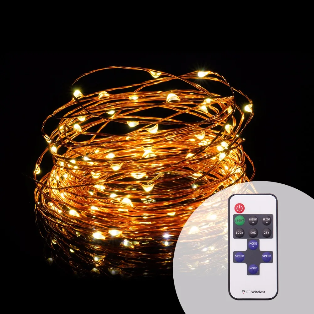 Awesome bright 5V USB 10m 100 led Copper wire Night Lights Warm White