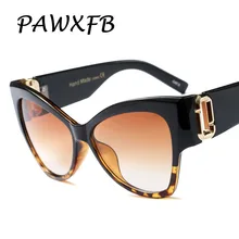 Pop Age New Brand Designer Cat Eye Sunglasses Women Men Retro Oversized Plastic Leopard Ladies Male Sun glasses Oculos de sol