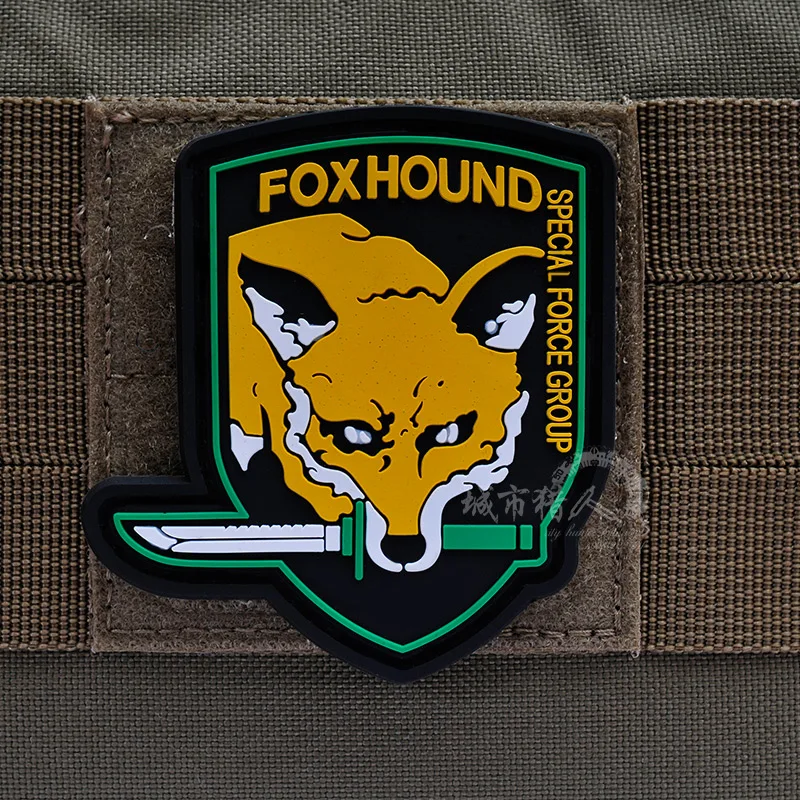フォックスハウンドパッチタク Pvc エンブレム特殊部隊グループ戦闘フックとループ腕章バッジ Foxhound Patch Patch Tacticalpatch Tactical Pvc Aliexpress