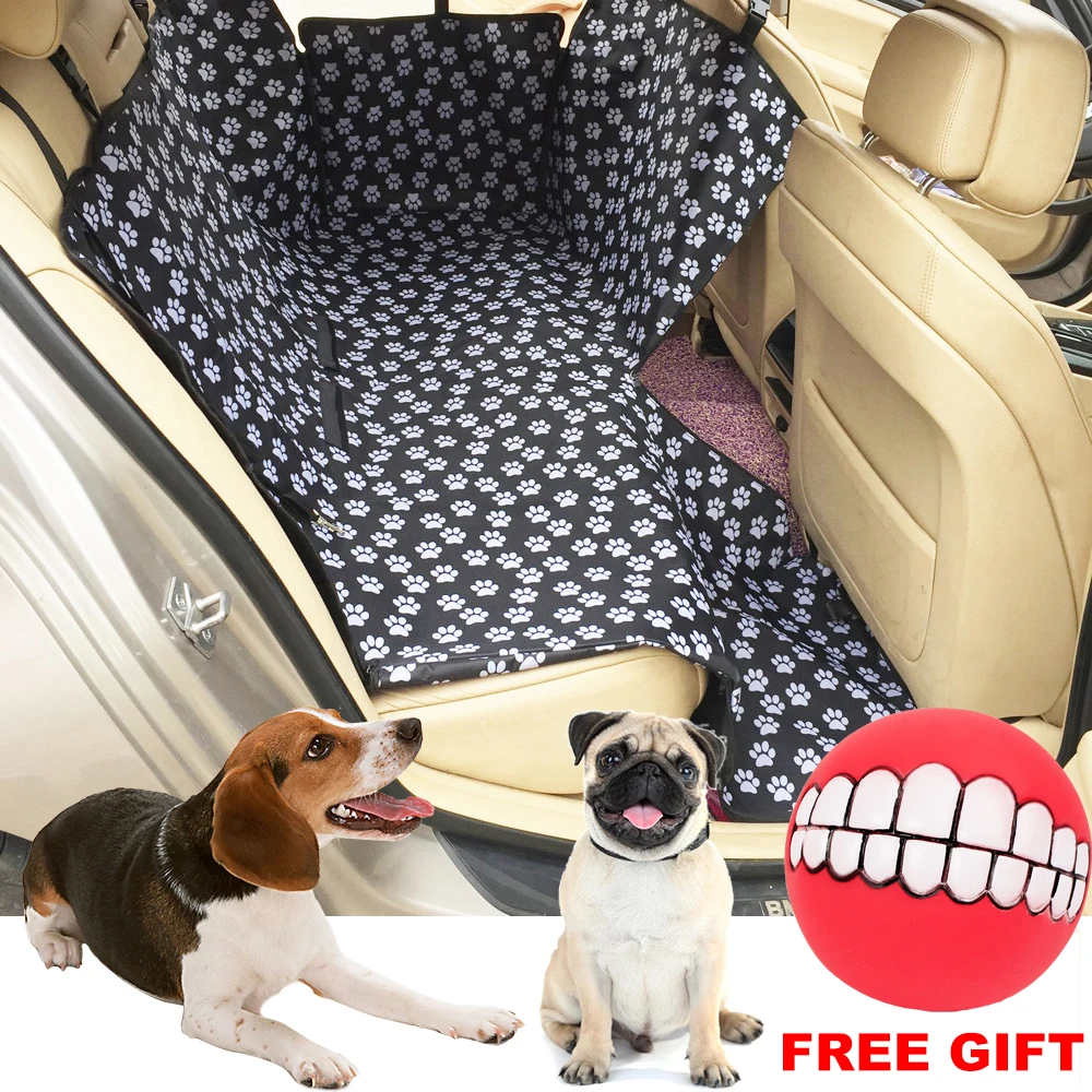 

Pet carriers Oxford Fabric Paw pattern Car Pet Seat Cover Dog Car Back Seat Carrier Waterproof Pet Mat Hammock Cushion Protector