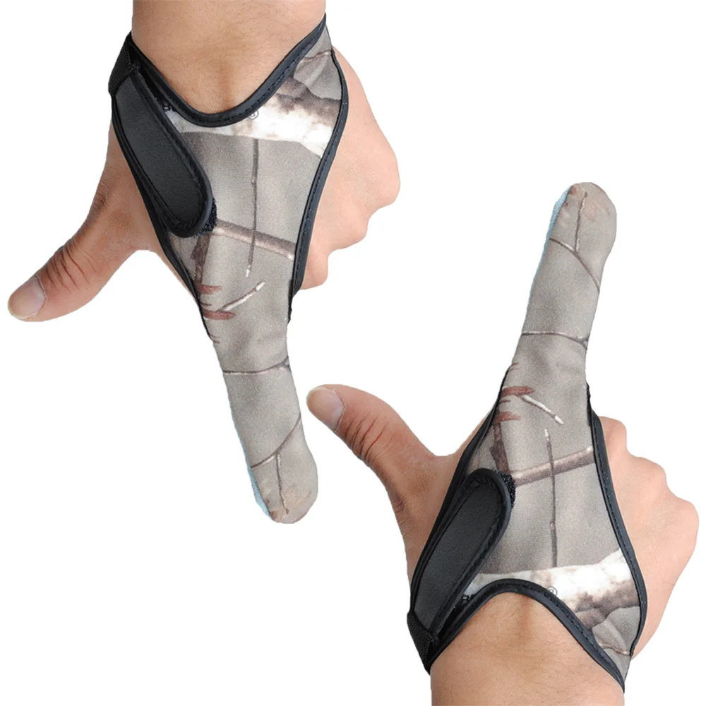 

Fly Carp Saltwater Fishing Stall Finger Thumb Glove Sheepskin Non-Slip Protect Adjustable