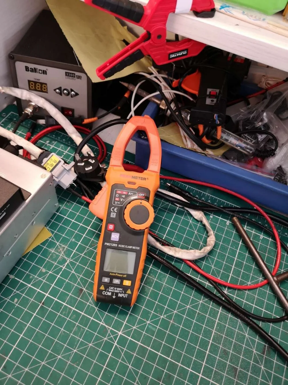 PEAKMETER PM2128 AC/ DC Voltage Current Clamp Meter Handheld Digital Tool Resistance Capacitance