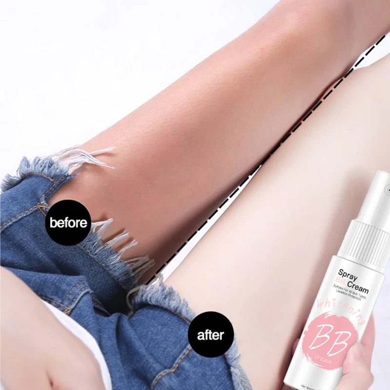 

Spray BB Cream Concealer Brighten Whitening Cream Moisturizing Base Face Foundation Makeup BB Glow Serum Korean cosmetics
